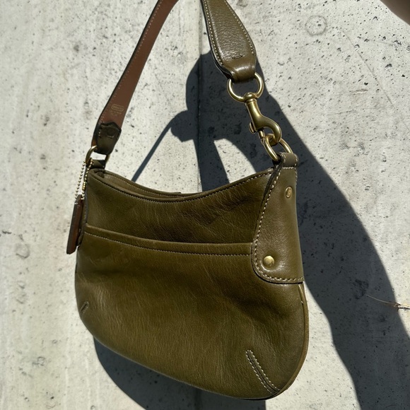 RARE Vintage 2002 Coach Legacy 9604 Milbrook Demi Leather Hobo Bag - Picture 5 of 14